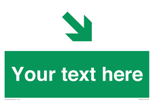 Custom Safe condition: Green Down right arrow